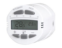 Термостат радиаторный Teplocom TS-Prog-R, LCD, программируемый, питание 2х2АА