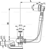 Сифон для ванны Alcaplast A552K
