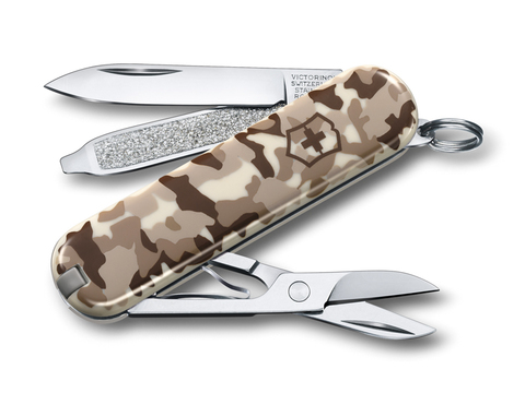 Нож Victorinox Classic 58мм 7 функций камуфляж пустыни (0.6223.941)