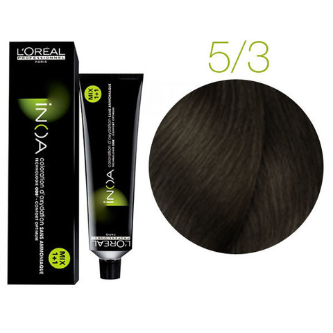 L'Oreal Professionnel INOA 5.3 (Светлый шатен золотистый) - Краска для волос