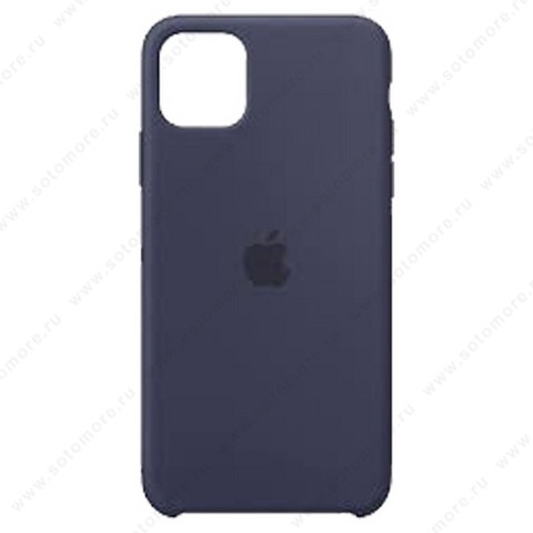 Накладка Silicone Case для Apple iPhone 11 Pro Max темно-синий 8