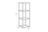 Стеллаж Куб 3, (400х400х1164) (черный муар/дуб сонома), ЛДСП 16 мм, Мебельсон
