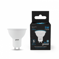 Лампа Gauss LED MR16 5W 530lm 6500K  GU10 101506305