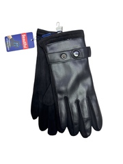 Перчатки. Мужские. Материал верха: Эко кожа. Замша. Подклад: Плюш-флис. Сенсорные. 12 шт в упаковке.