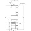 Aquanet 171684 Тумба Доминика 60 цв.бел.(171684)