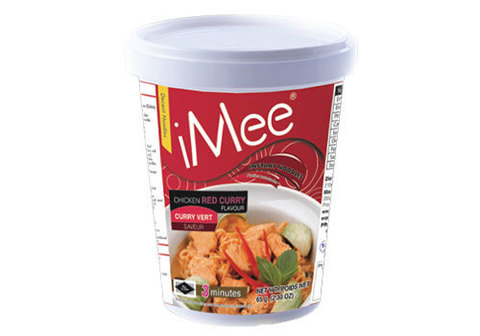 Лапша с красной пастой карри со вкусом курицы "iMee", 70г