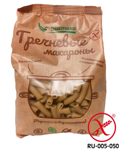 Макароны Трубочка Диетика (гречневая мука) 250г