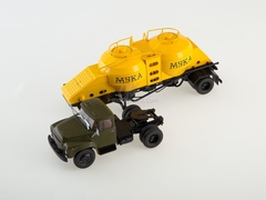 ZIL-130V1 with semitrailer flour carrier K4-AMG khaki-yellow 1:43 AutoHistory