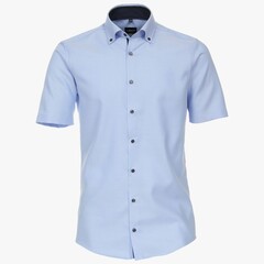 Рубашка Venti Modern Fit 613681900-101 голубая короткий рукав