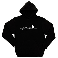 Толстовка "Сердечный ритм - Бишон Фризе"