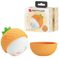 Оранжевый клиторальный стимулятор-ананас Pineapple Secret - 