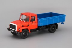 GAZ-3309 flatbed truck red-blue 1:43 DeAgostini Auto Legends USSR Trucks #21
