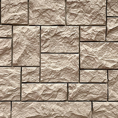 Фасадные панели Камень Дикий, песочный Fineber (Файнбир)