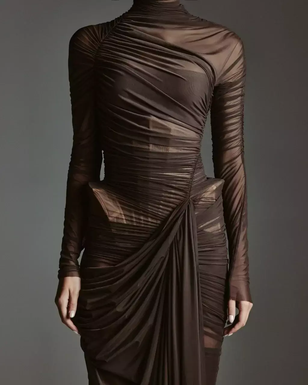 Платье Мэйсон, Коричневый