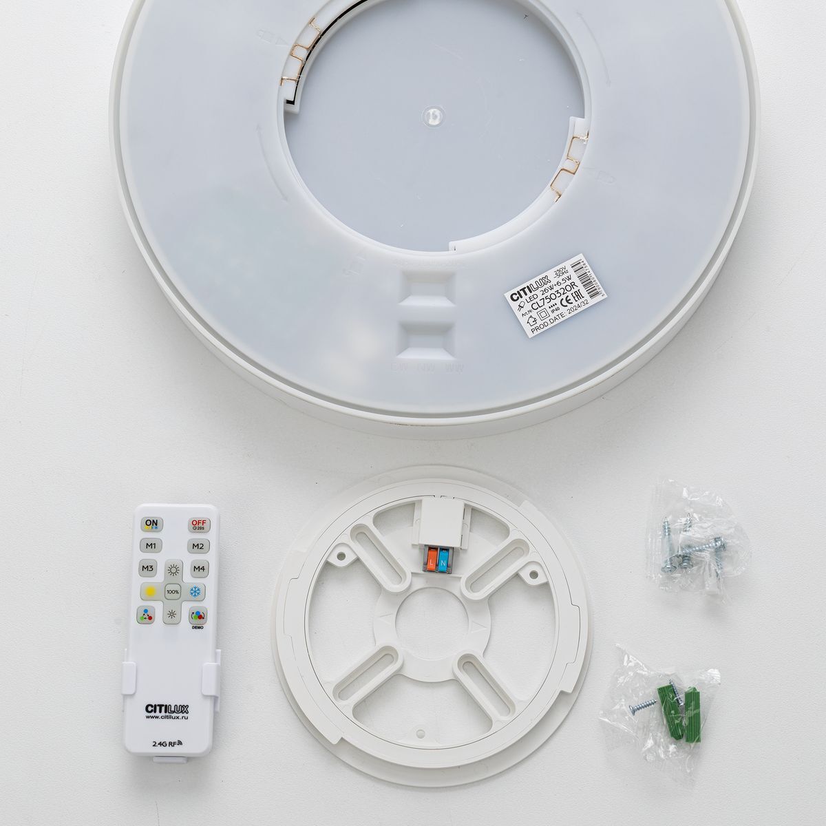 Потолочный светодиодный светильник Citilux Etalon CL750320R