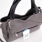 Сумка Саломея 483 мульти итальянский серо-черный