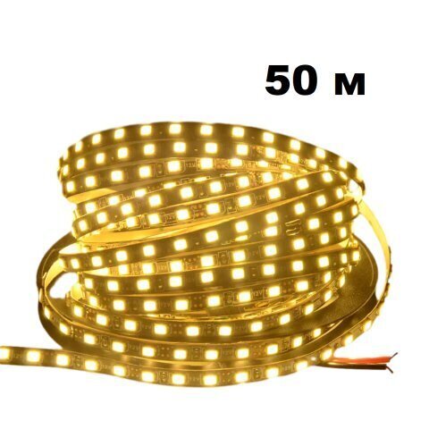 Дюралайт 50м диод круглый, диаметр 9,5мм, на 1метре 18 диодов, ТЕПЛО-БЕЛЫЙ, 3жилы, с евровилкой