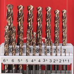 Набор сверл по металлу 1-10мм 19шт DIN338 (UNI) HSSE-Co5 Ruko 228214