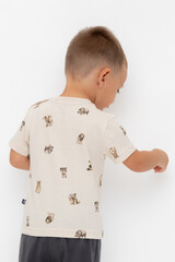 фуфайка  для мальчика  КР 302537/бежевый,сафари к542