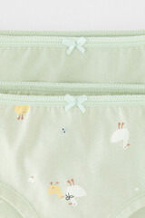 трусы/ уп  для девочки  К 1964-3уп/сахар,морская пена,гусята