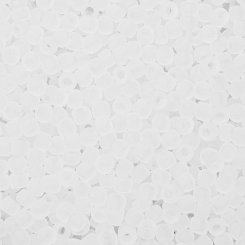 Японский бисер TOHO Round 11/0 (№1F), прозрачный матовый