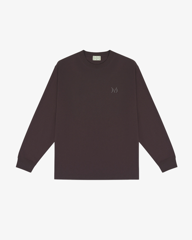 Лонгслив Magamaev heavy brown/wash коричневый