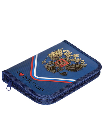Пенал Hatber 190×130мм Я люблю Россию