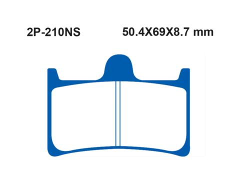 Тормозные колодки Nissin 2P-210NS для Yamaha YZF-R1, FJR1300, FZ8, FZ1