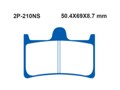 Тормозные колодки Nissin 2P-210NS для Yamaha YZF-R1, FJR1300, FZ8, FZ1