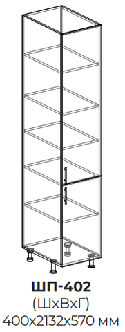 Кухня Виктория шкаф-пенал 402
