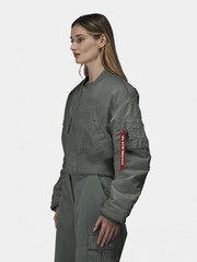 Бомбер Alpha Industries Cropped MA-1 W Field Grey (Полевой серый)