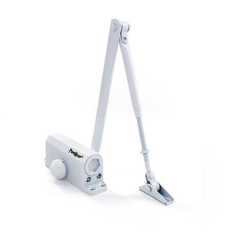 Доводчик дверной 15-25кг, белый (РемоКолор) 41-5-010