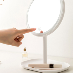 Зеркало косметическое настольное Xiaomi Jordan Judy LED Makeup Mirror (NV529) с подсветкой pink