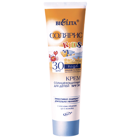 Солярис Крем солнцезащитный Для детей SPF 30 100 мл Белита
