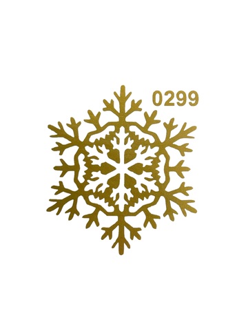 Стикер 0299 античное золото (5*4,5см )