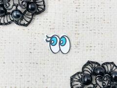 Деревянные глазки для игрушек, р. 1,5х1,9 см