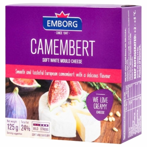 Сыр EMBORG Camember Soft White Moulded 50% 125 г ДАНИЯ