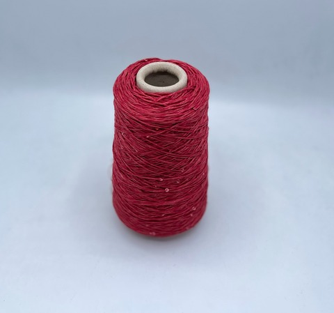 Filati Naturali (пр.Италия),art-Lino, 310/100гр, 100%Лен+пайетки, цвет-Клубничный меланж, арт-28112