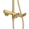 Cezares STYLUS-CVD-BORO STYLUS-CVD-BORO Душевая стойка со смесителем и изливом, брашированное золото