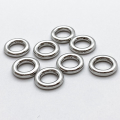 Коннектор Круг, родиевое покрытие, диаметр 12 мм, толщина 2,5 мм, цена за 1 шт