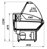 фото 5 Витрина холодильная POLUS G95 SM 1,8-1 (ВХС-1,8) на profcook.ru