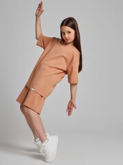 Костюм для девочки Азарт-1 Виотекс КОРИЧНЕВЫЙ