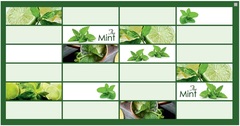 Декоративная панель ПВХ Плитка "Мята"