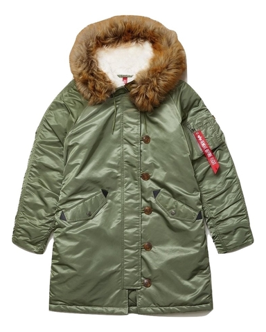 Парка Alpha Industries Elyse Sage Green (Зеленая)