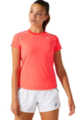 Женская теннисная футболка Asics Court W Piping Short Sleeve - diva pink