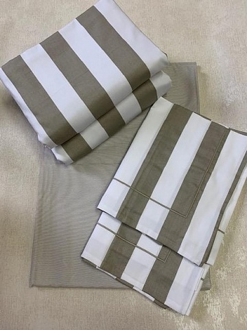 Постельное белье семейное Palombella Band бежевое