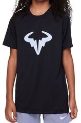 Детская теннисная футболка Nike Rafa Training T-Shirt - black/cobalt bliss