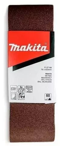 Шлифлента Makita 76х533 мм К120 5шт Р-37219 P-37219