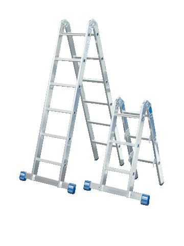 STABILO Шарнирная комбинированная стремянка 2x3+2x6