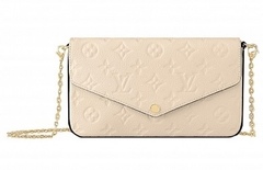 Клатч Louis Vuitton Felicie кремовый